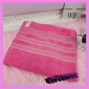 💖 NWT Juicy Couture Pink Beach Towel 100% Cotton 28x54 #7224 💖